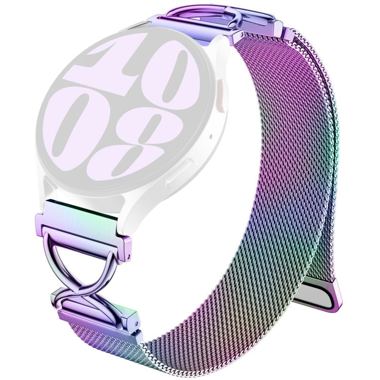 Garmin Approach S40 / Forerunner 158 Milanese Band Electroplated Stainless Steel Magnetic Watch Strap with X-Shaped Connector - Multi-color#serie_5