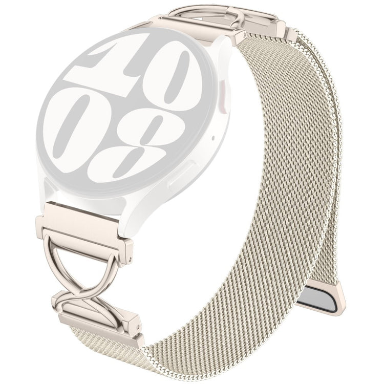 Garmin Approach S40 / Forerunner 158 Milanese Band Electroplated Stainless Steel Magnetic Watch Strap with X-Shaped Connector - Starlight#serie_6