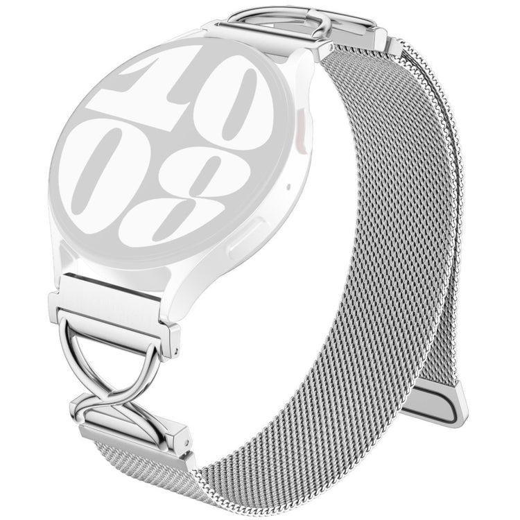 Samsung Gear Sport / Gear S2 Classic Watch Band Magnetic Stainless Steel Milanese Strap with X-Shaped Connector - Silver#serie_1