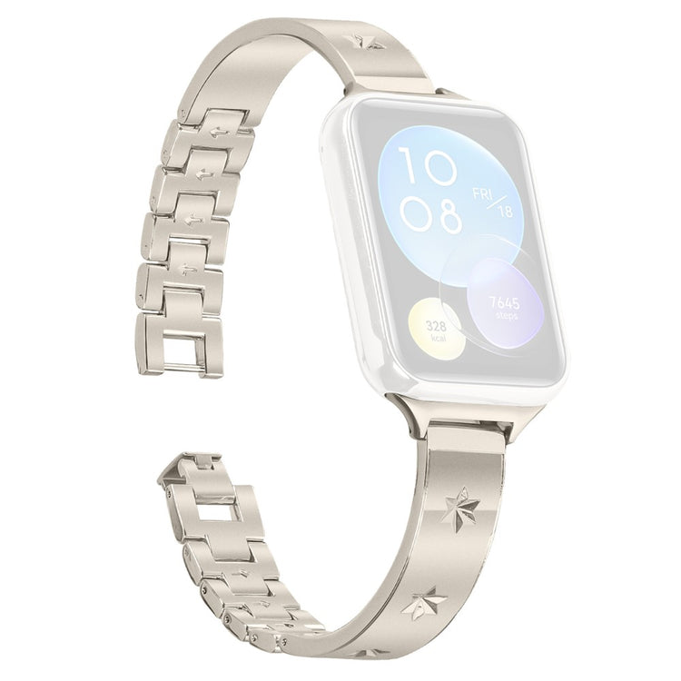 Replacement Strap Xiaomi Smart Band 8 Pro Metal Watch Band Snowflake Pattern - Starlight#serie_4