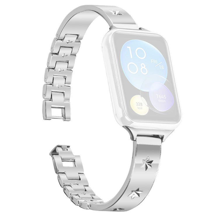Xiaomi Smart Band 8 Pro Replacement Strap Metal Watch Band Snowflake Pattern, Silver#serie_1