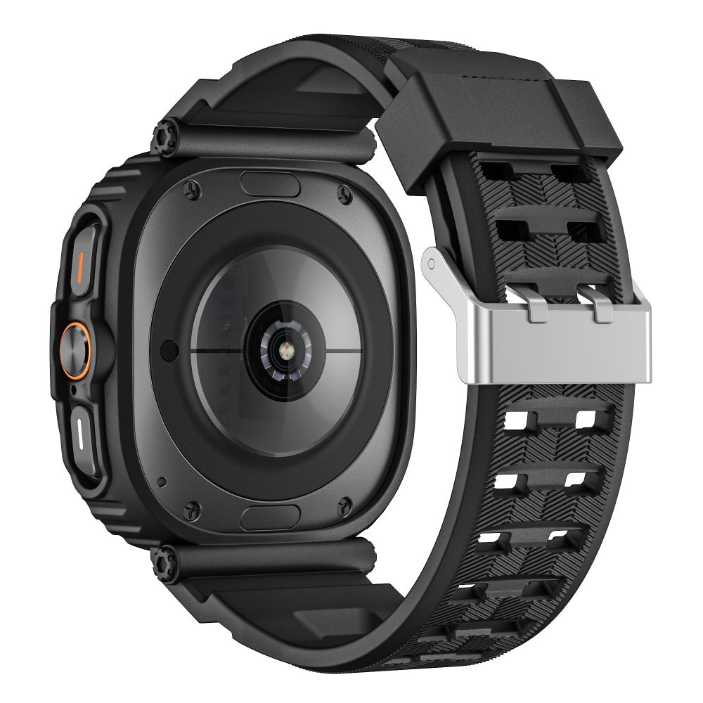 Samsung Galaxy Watch Ultra 47mm Watch Strap Flexible Band with Bump Resistant Watch Case - Black#serie_2