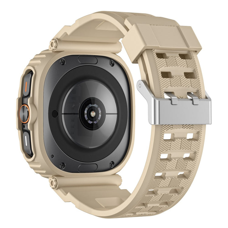 Samsung Galaxy Watch Ultra 47mm Watch Strap Flexible Band with Bump Resistant Watch Case - Gold#serie_6
