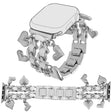 Uskomattoman Muodikas Apple Smartwatch Metalli Yleinen Ranneke
