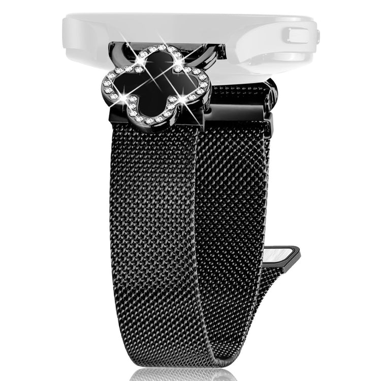 Withings Steel Milanese Band Stainless Steel Watch Strap Clover Decor, Size: S - Black  /  Black Shell#serie_3