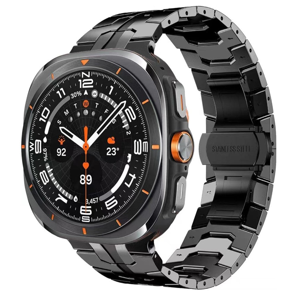 Samsung Galaxy Watch Ultra 47mm Butterfly Buckle Titanium Alloy Watch Band - Black#serie_2