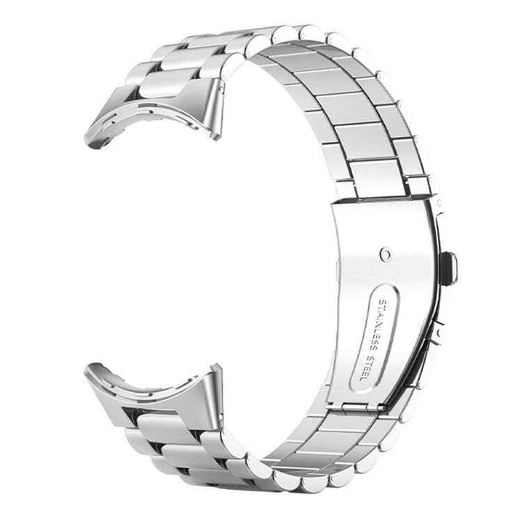 Google Pixel Watch 3 45mm Watch Band Three Beads Stainless Steel Strap - Silver#serie_4