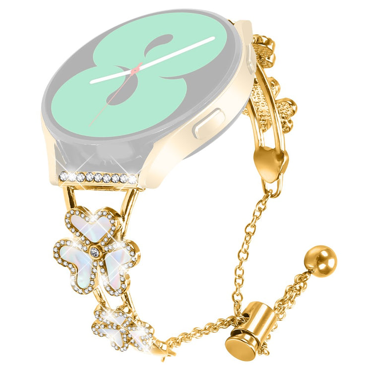 Metal Band Heart Clover Decor Huawei Watch GT 2 42mm Watch Bracelet Replacement - Gold#serie_2