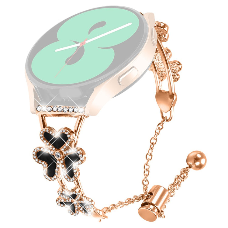 Metal Band Heart Clover Decor Huawei Watch GT 2 42mm Watch Bracelet Replacement - Rose Gold#serie_3
