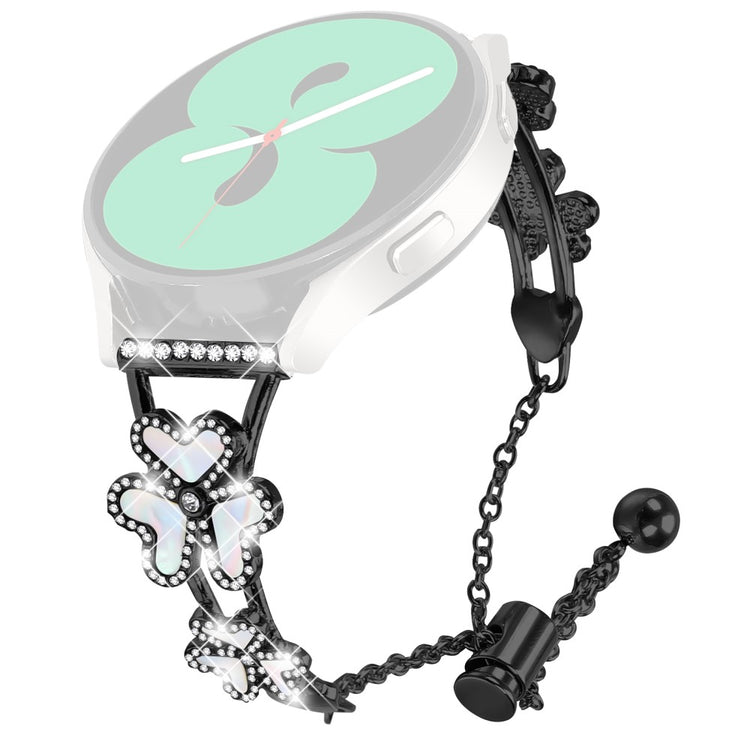 Gabb Watch 3 Metal Band Replacement Watch Strap Heart Clover Decor - Black#serie_1