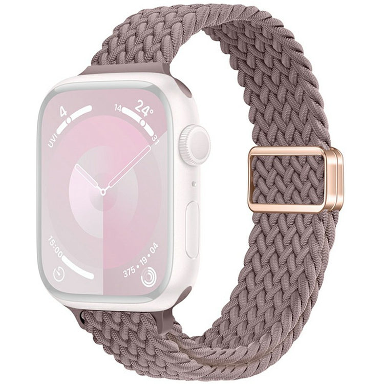 KALEBOL Braided Watch Band Apple Watch Series 10 46mm Elastic Nylon Strap - Smokey Purple#serie_15