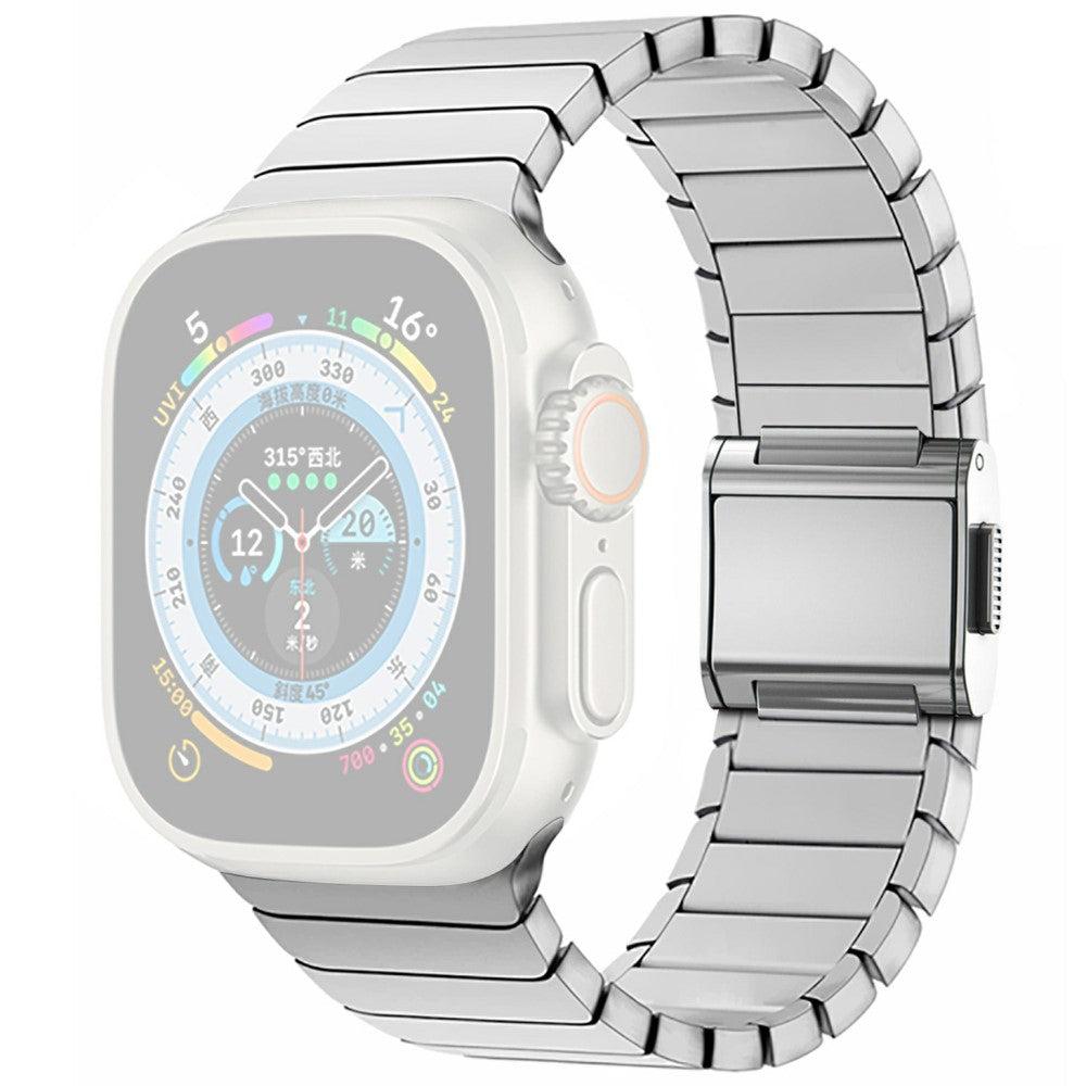 Watch Band Apple Watch Series 10 46mm Replacement Titanium Strap - Silver#serie_4