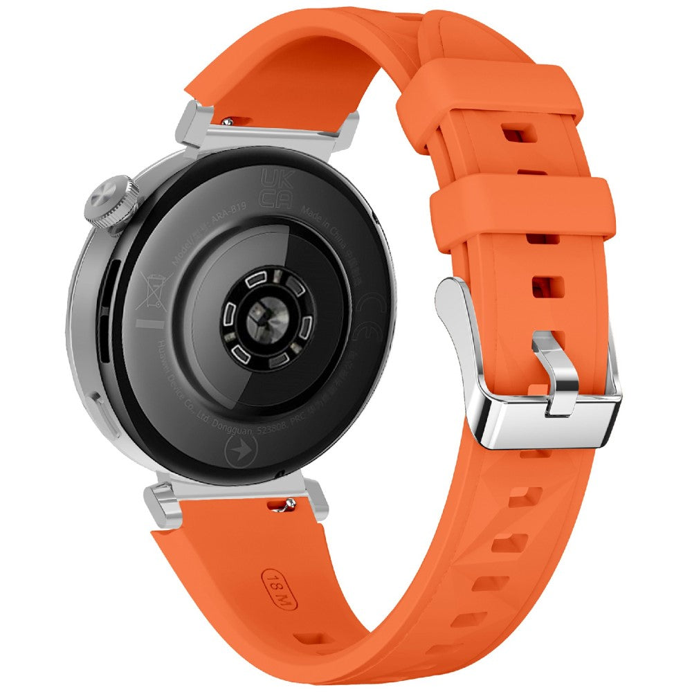 KALEBOL 18mm Watch Band Huawei Watch GT 5 41mm / Watch GT 4 41mm / Garmin Venu 3S Sport Replacement Silicone Strap - Orange#serie_1