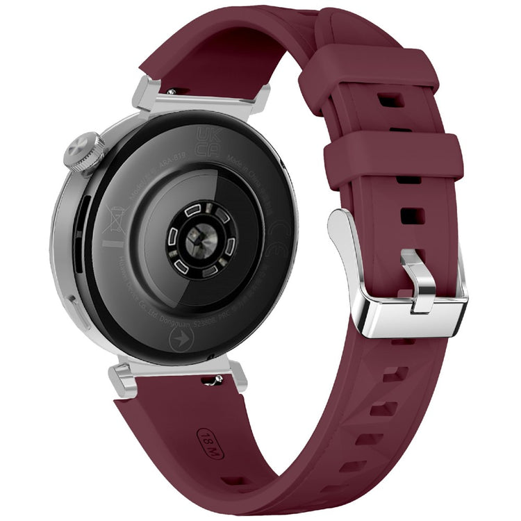 KALEBOL 18mm Watch Band Huawei Watch GT 5 41mm / Watch GT 4 41mm / Garmin Venu 3S Sport Replacement Silicone Strap - Wine Red#serie_9