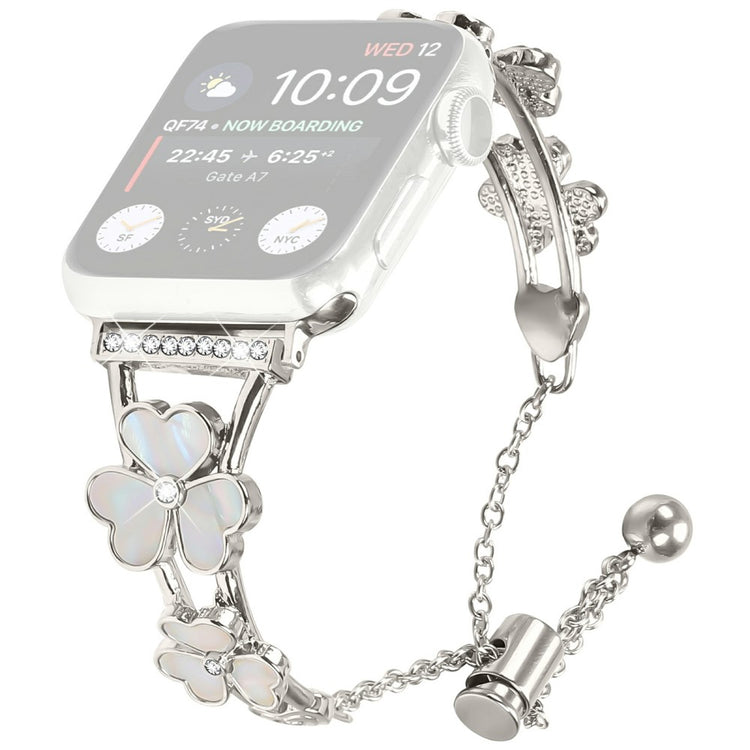 Watchband Apple Watch Series 10 46mm Heart Clover Zinc Alloy Metal Strap - Starlight#serie_4