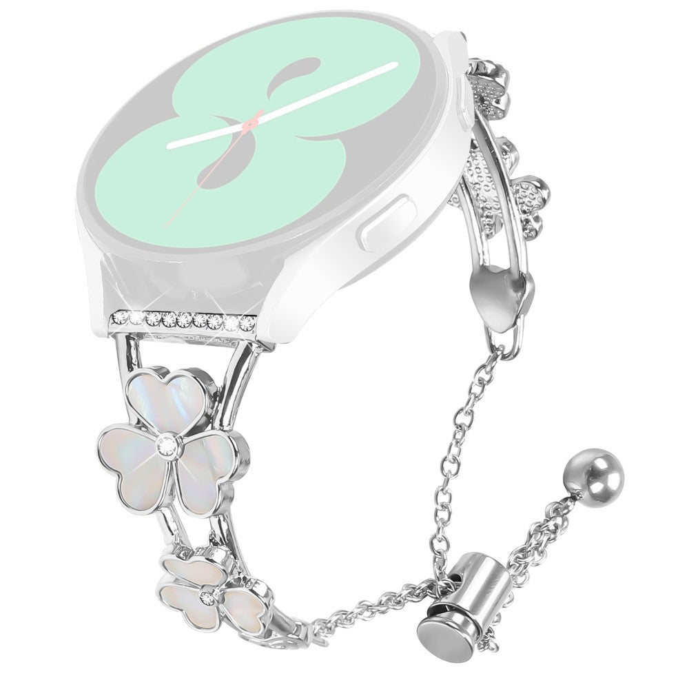 Huami Amazfit GTS 2 Watchband Heart Clover Decor Silver Zinc Alloy Metal Strap#serie_1