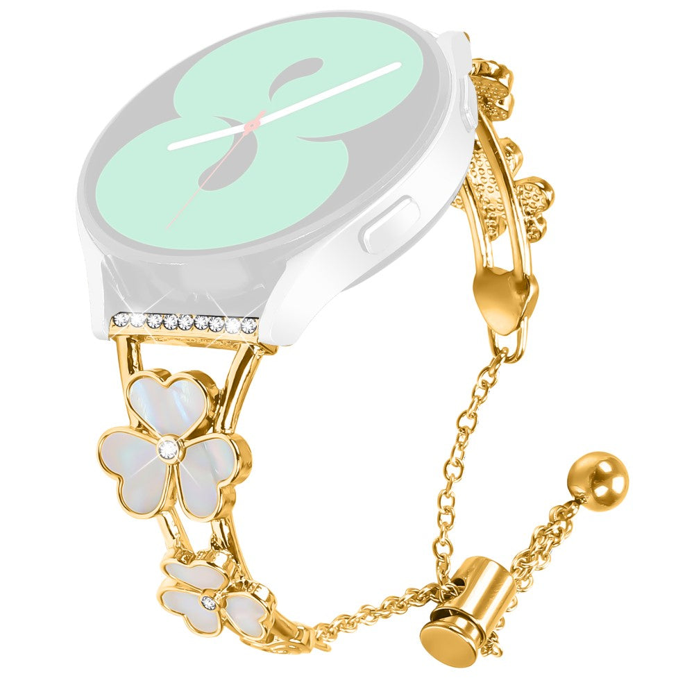 Huami Amazfit GTS 2 Watchband Heart Clover Decor Zinc Alloy Metal Strap - Gold#serie_2