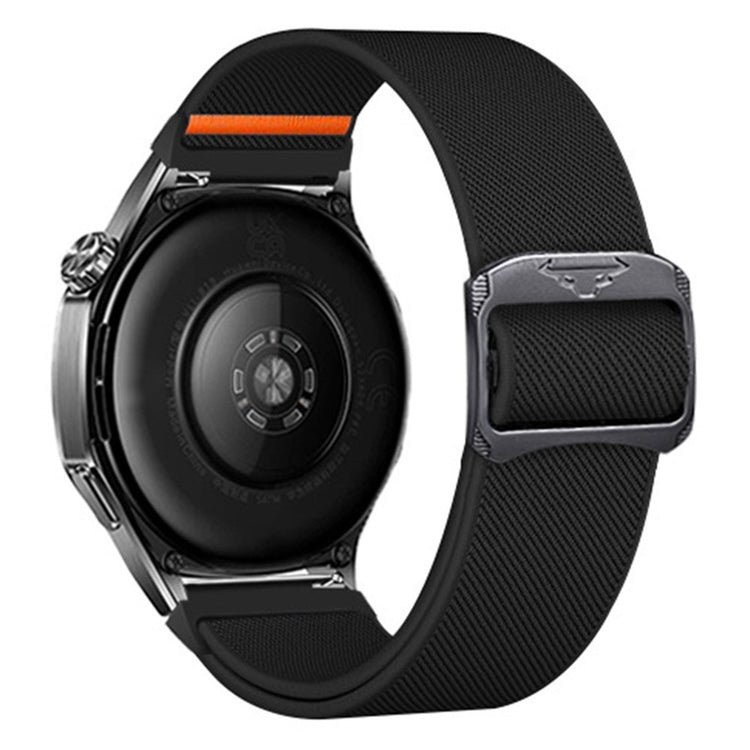 22mm Watch Band Huawei Watch GT 5 Pro 46mm Elastic Nylon Braided Strap - Black#serie_2