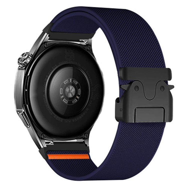 22mm Watch Band Huawei Watch GT 5 Pro 46mm Elastic Nylon Braided Strap with Bull Head Umbrella Buckle - Dark Blue#serie_6