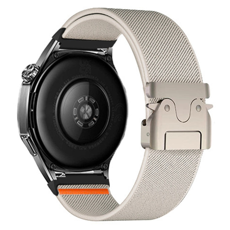 22mm Watch Band Huawei Watch GT 5 Pro 46mm Elastic Nylon Braided Strap with Bull Head Umbrella Buckle - Starlight#serie_7