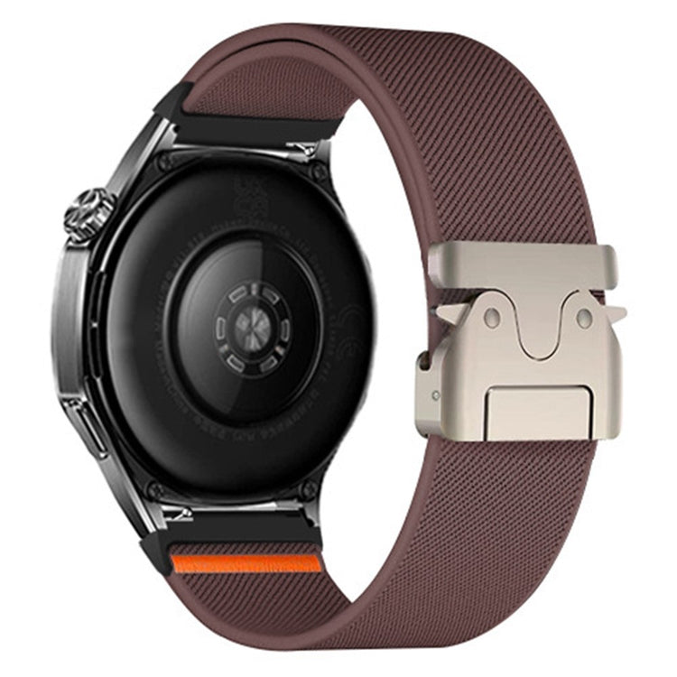 22mm Watch Band Huawei Watch GT 5 Pro 46mm Elastic Nylon Braided Strap with Bull Head Umbrella Buckle - Smoky Purple#serie_8