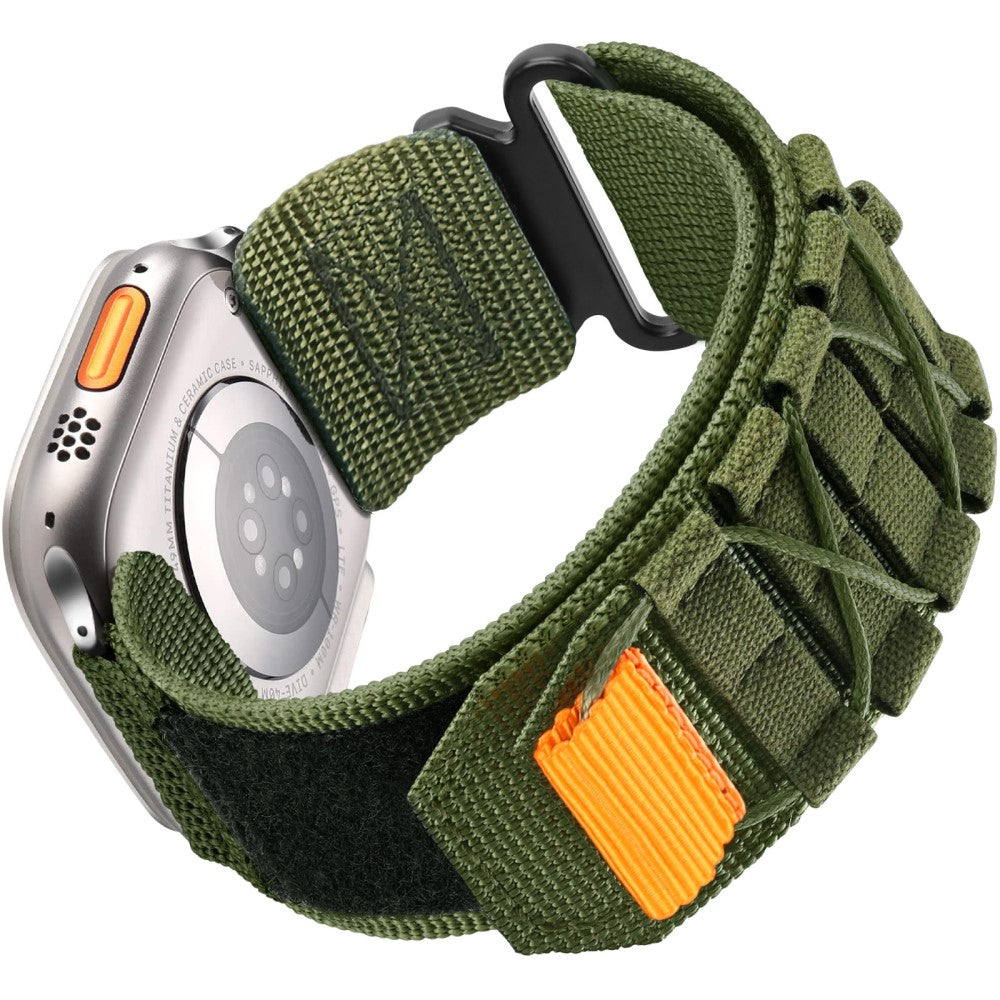 Watch Band Apple Watch Series 49mm - 45mm - 44mm - 42mm Nylon Woven Magic Tape Strap - Army Green#serie_1
