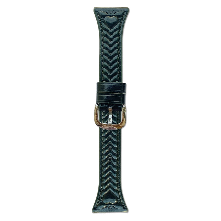 18mm Watch Band Garmin Venu 3S Heart Pattern Embossed Genuine Leather Strap - Dark Green#serie_5