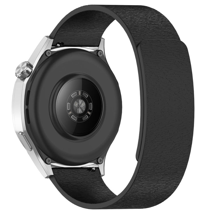 20mm Watch Band Magnetic Silicone Strap - Black#serie_3