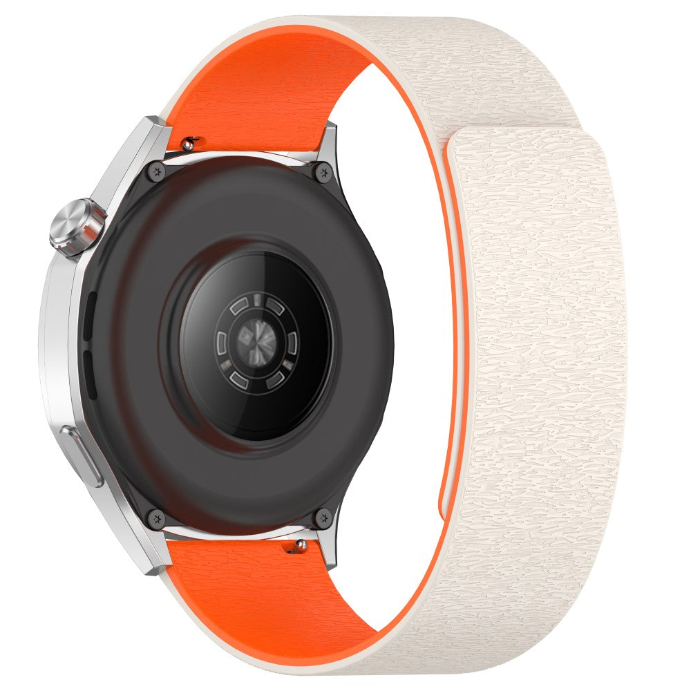 20mm Watch Band Magnetic Silicone Strap - Starlight / Orange#serie_6