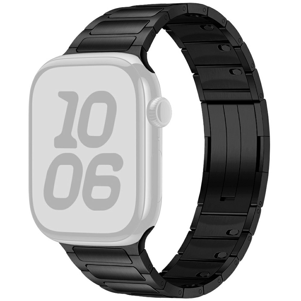 Wrist Strap Apple Watch Series 41mm - 40mm - 38mm One-Bead Stainless Steel Watch Band - Black#serie_1