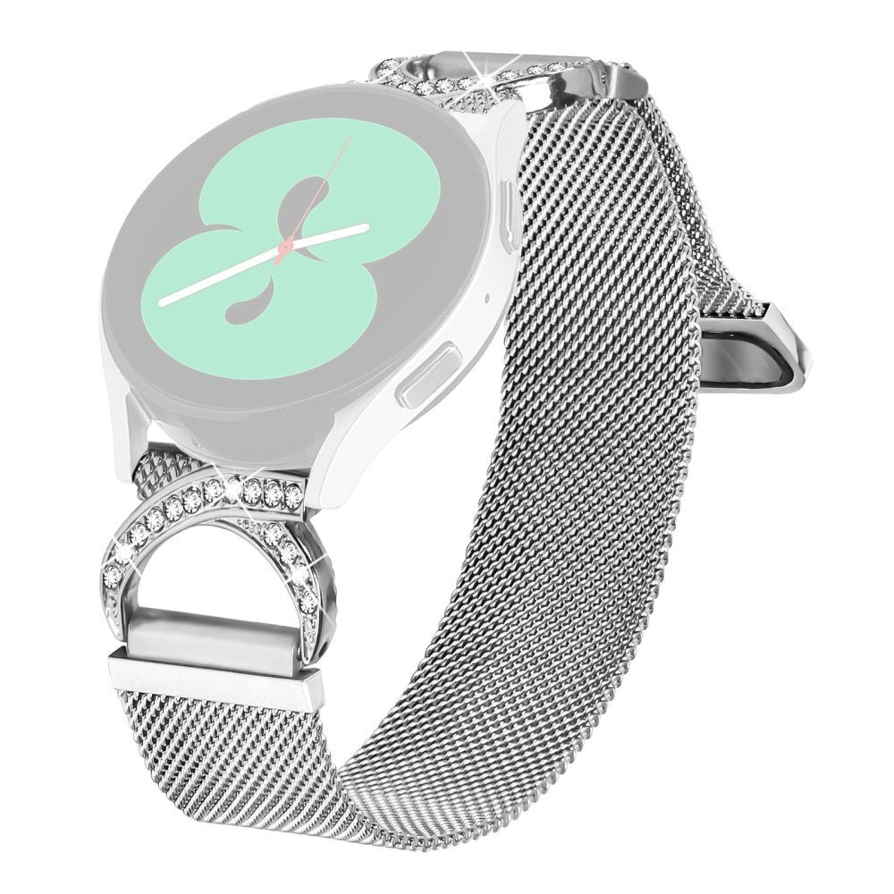 Huami Amazfit GTS 2 Watch Band Milanese Silver Metal Strap Rhinestone Decor#serie_1