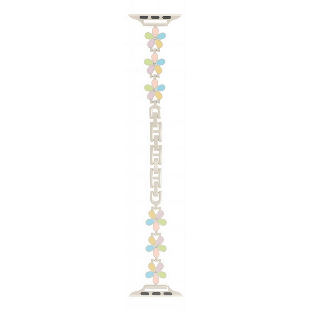 Watch Band Apple Watch Series 41mm - 40mm - 38mm Flower Design Zinc Alloy Wrist Strap - Colorful+Starlight#serie_18