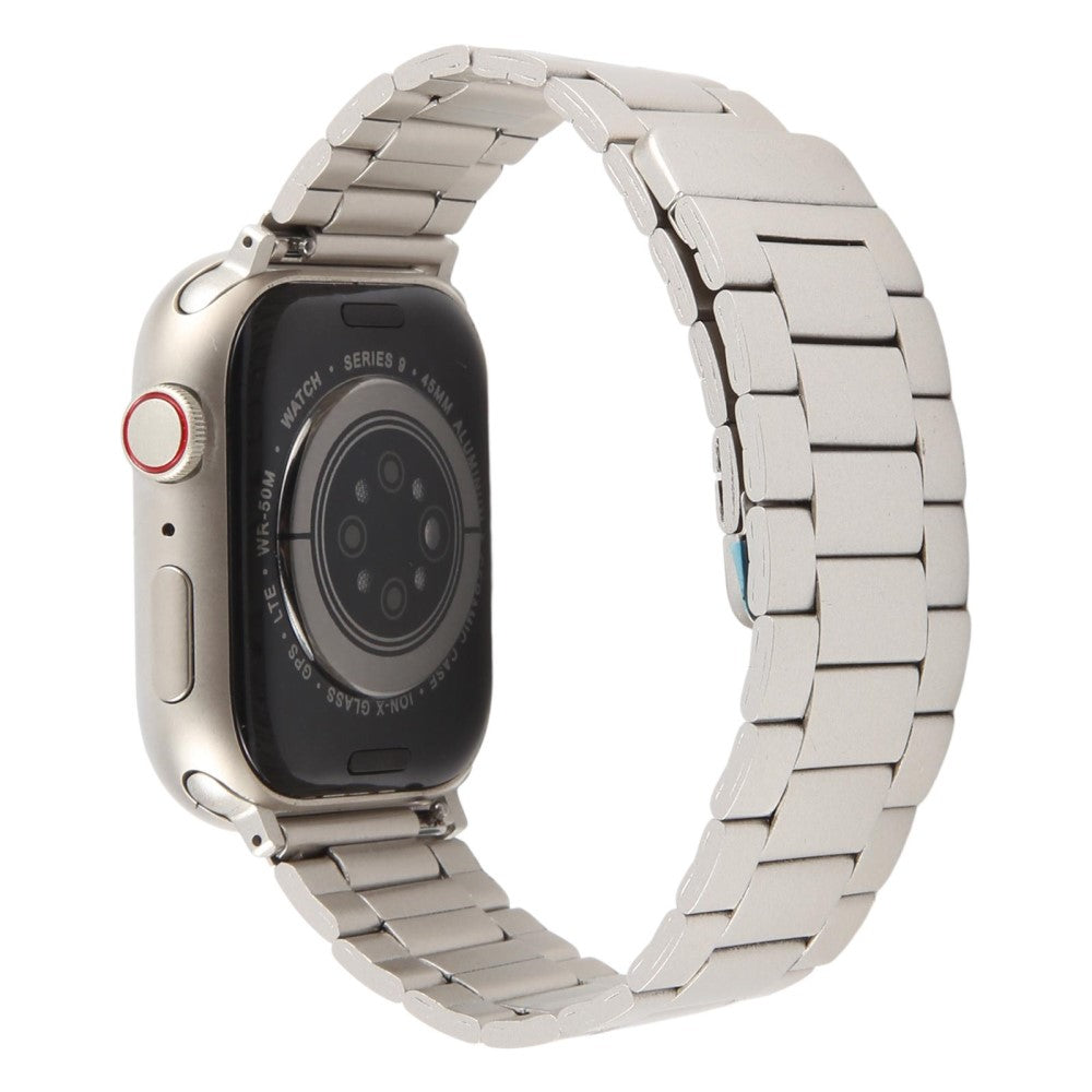 Metal Watch Band Apple Watch Series 41mm - 40mm - 38mm Magnetic Three Bead Wrist Strap - Starlight#serie_1