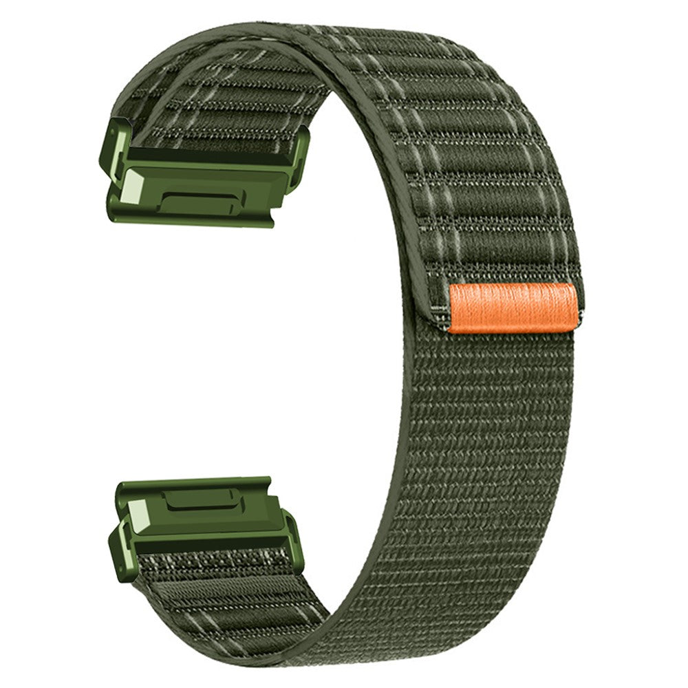 26mm Watchband Garmin Fenix 8 51mm / 7X / 6X / 5X Bands Titanium Nylon Loop Wrist Strap - Army Green#serie_1