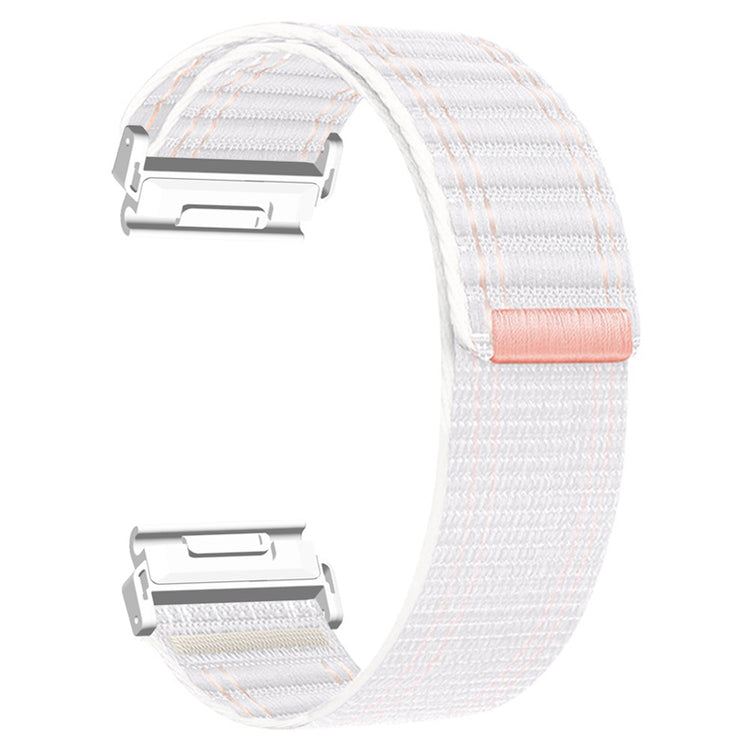 26mm Watchband Garmin Fenix 8 51mm / 7X / 6X / 5X Bands Titanium Nylon Loop Wrist Strap - White Pink / White#serie_4