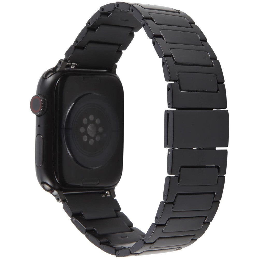Watch Band Apple Watch Series 49mm - 45mm - 44mm - 42mm Magnetic Foldable Buckle Metal Strap - Black#serie_1