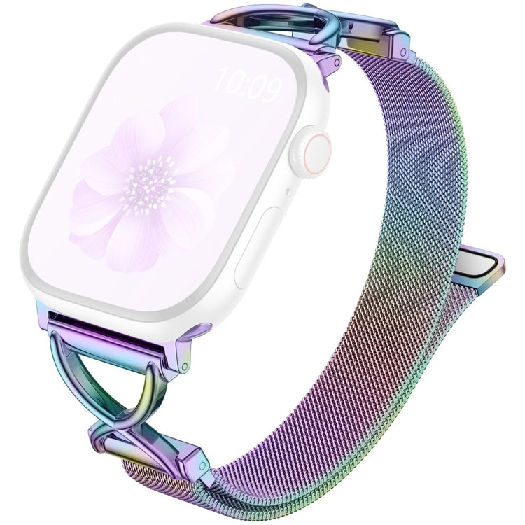 Watch Band Apple Watch Series 41mm - 40mm - 38mm X-Shape Slim Magnetic Clasp Stainless Steel Strap - Colorful#serie_5