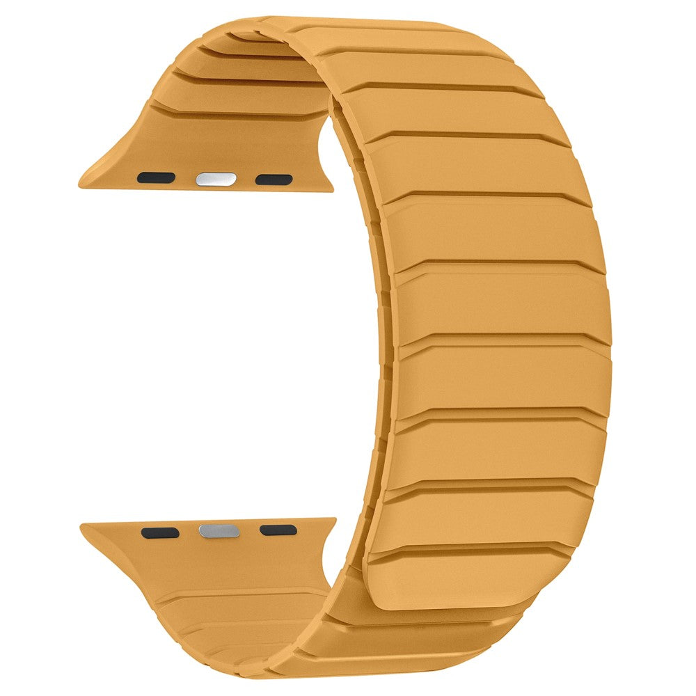 Watch Band Apple Watch Series 41mm - 40mm - 38mmFluororubber Wrist Strap - Yellow#serie_3