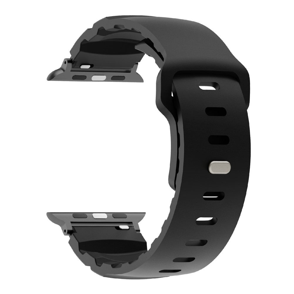 Fluorubber Strap Apple Watch Series 41mm - 40mm - 38mmAdjustable Watch Band - Black#serie_2