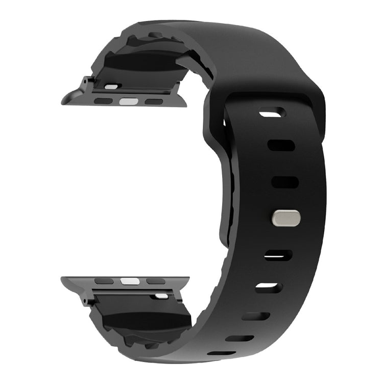 Fluorubber Strap Apple Watch Series 41mm - 40mm - 38mmAdjustable Watch Band - Black#serie_2
