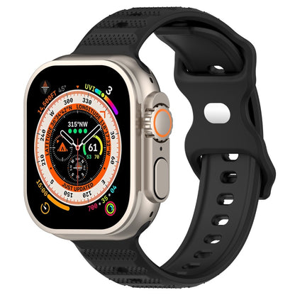 Vildt Fed Silikone Universal Rem passer til Apple Smartwatch - Sort#serie_1