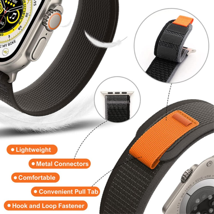 Tidsløst Metal Og Nylon Universal Rem passer til Apple Smartwatch - Sort#serie_1