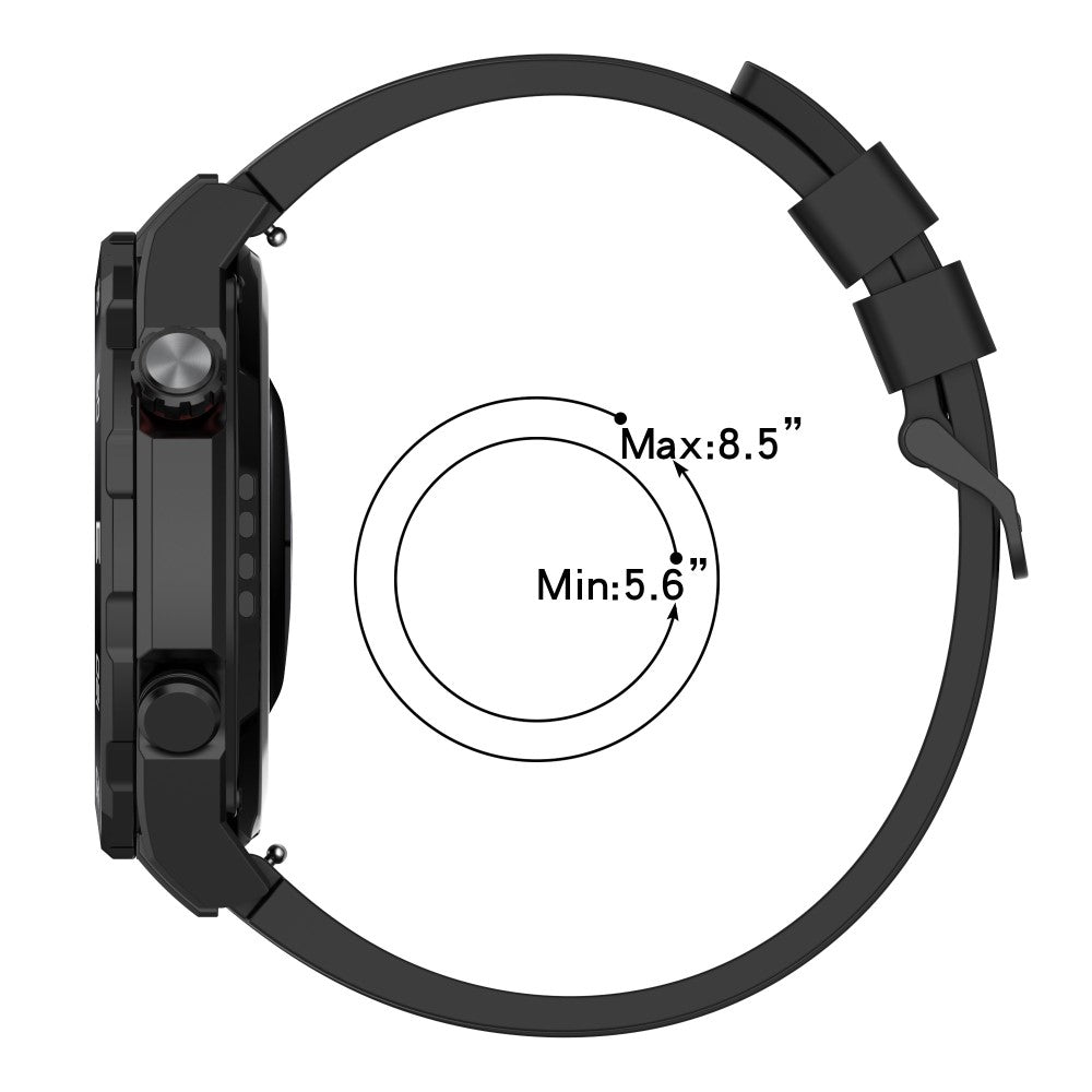 Superflot Metal Og Silikone Universal Rem passer til Smartwatch - Grøn#serie_10