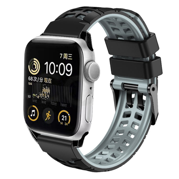 Vildt Pænt Metal Og Silikone Universal Rem passer til Apple Smartwatch - Sølv#serie_1