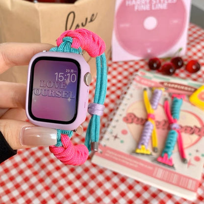 Super Kønt Metal Og Nylon Universal Rem passer til Apple Smartwatch - Flerfarvet#serie_1