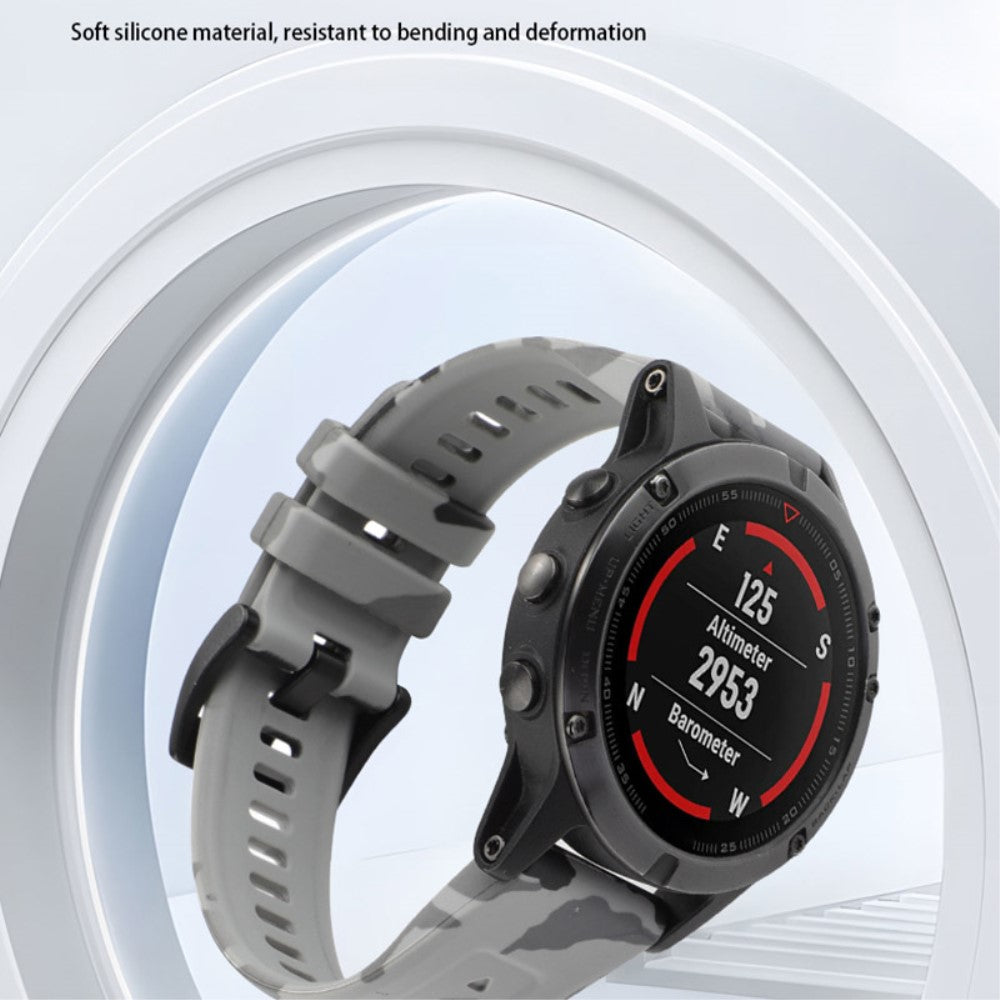 Helt Vildt Pænt Metal Og Silikone Universal Rem passer til Smartwatch - Sølv#serie_1