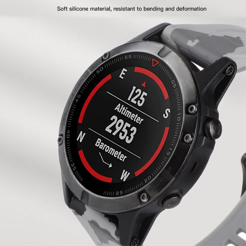Helt Vildt Pænt Metal Og Silikone Universal Rem passer til Smartwatch - Sølv#serie_1