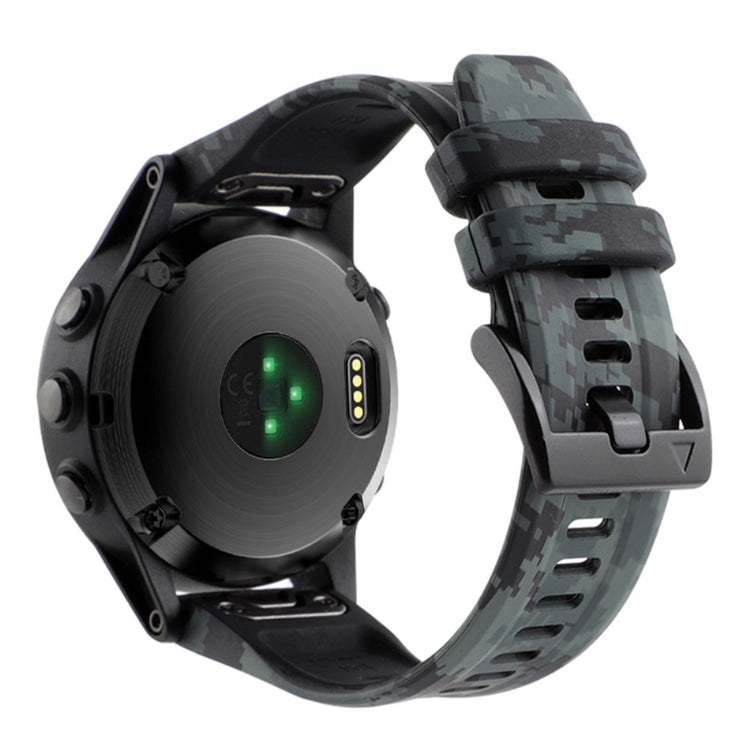 Helt Vildt Pænt Metal Og Silikone Universal Rem passer til Smartwatch - Sort#serie_3