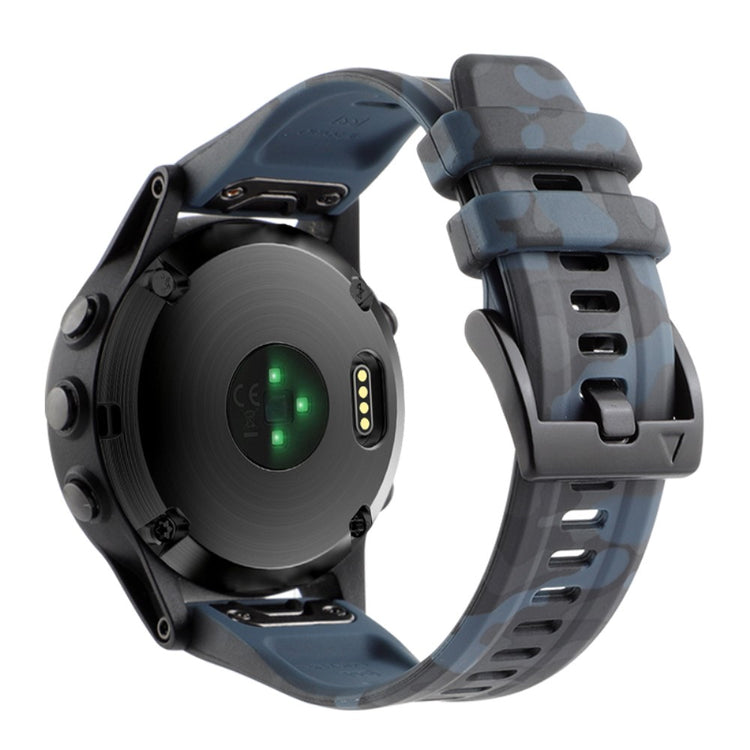 Helt Vildt Pænt Metal Og Silikone Universal Rem passer til Smartwatch - Blå#serie_7