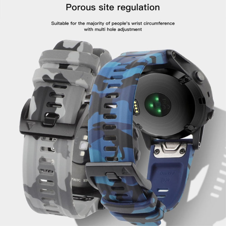 Helt Vildt Pænt Metal Og Silikone Universal Rem passer til Smartwatch - Blå#serie_8